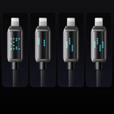 Cablu Mcdodo (CA-5250), USB-A to Lightning, LED Display, 1.2m, Negru