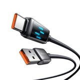Cablu Mcdodo (CA-2350), USB-C to USB-A, 6A, LED Display, 1.2m, Negru