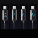 Cablu Mcdodo (CA-2350), USB-C to USB-A, 6A, LED Display, 1.2m, Negru