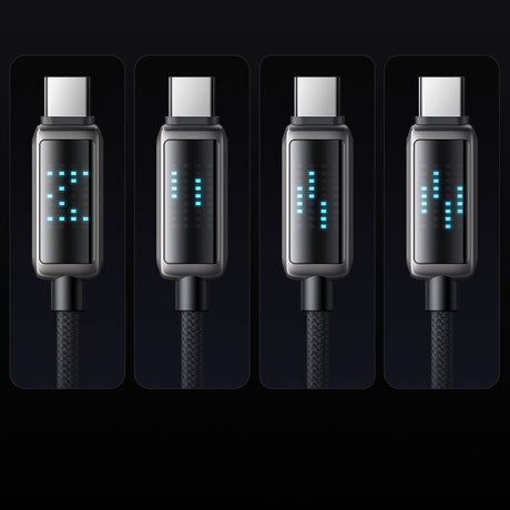Cablu Mcdodo (CA-2350), USB-C to USB-A, 6A, LED Display, 1.2m, Negru