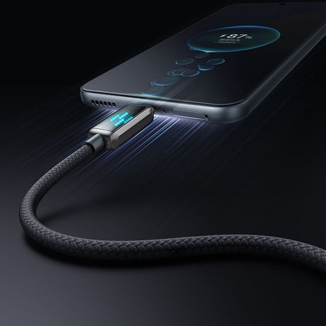 Cablu Mcdodo (CA-2350), USB-C to USB-A, 6A, LED Display, 1.2m, Negru