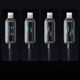 Cablu Mcdodo (CA-2630), USB-C to Lightning, 36W, LED Display, PD Fast Charging, 1.2m, Negru