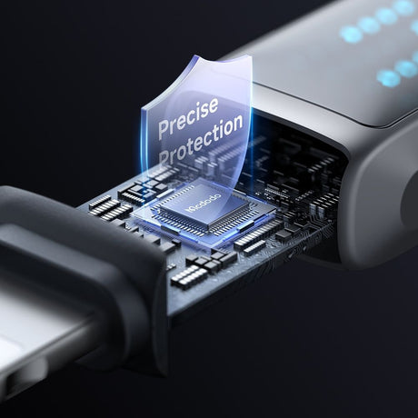 Cablu Mcdodo (CA-2630), USB-C to Lightning, 36W, LED Display, PD Fast Charging, 1.2m, Negru
