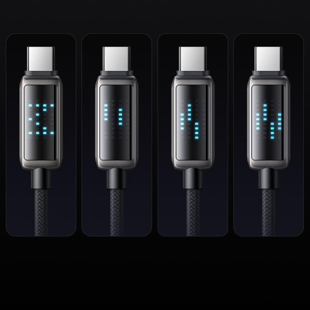 Cablu Mcdodo (CA-4250), USB-C to USB-C, 100W, LED Display, PD Fast Charging, 1.2m, Negru