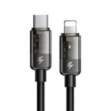 Cablu Mcdodo (CA-3160), Type-C to Lightning, 36W, Transparent Design, Auto Power Off, 1.2m, Negru