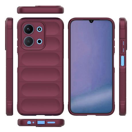 Husa de protectie Techsuit Magic Shield compatibil cu Xiaomi Redmi 15C 4G / Redmi 15C 5G, Bordo