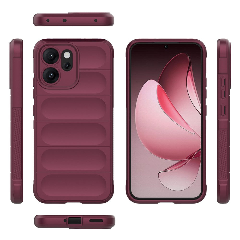 Husa de protectie Techsuit Magic Shield compatibil cu Oppo Reno14 F / Reno14 FS 5G, Bordo