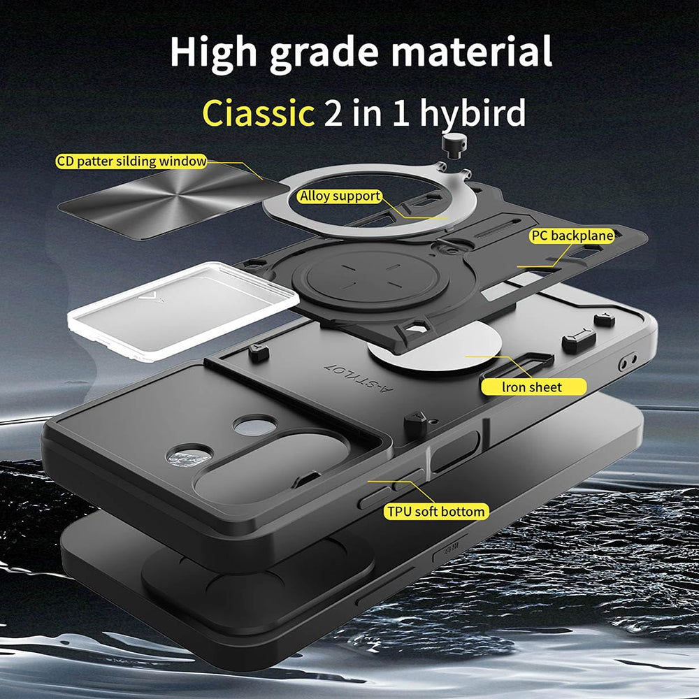 Husa de protectie Techsuit CamGuard Pro compatibil cu Xiaomi Redmi 15C 4G / Redmi 15C 5G, Roz Auriu