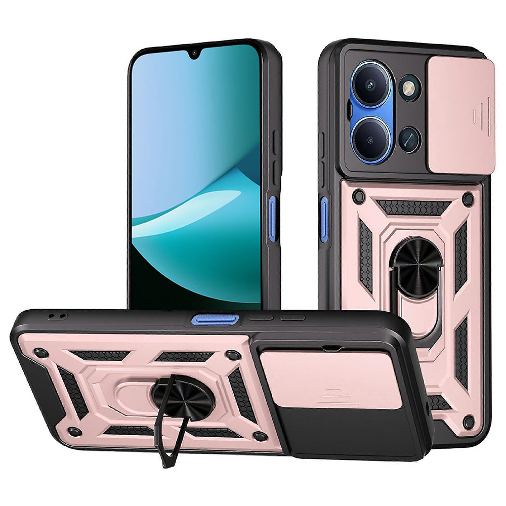 Husa de protectie Techsuit CamShield Series compatibil cu Xiaomi Redmi 15C 4G / Redmi 15C 5G, Roz Auriu