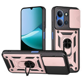 Husa de protectie Techsuit CamShield Series compatibil cu Xiaomi Redmi 15C 4G / Redmi 15C 5G, Roz Auriu