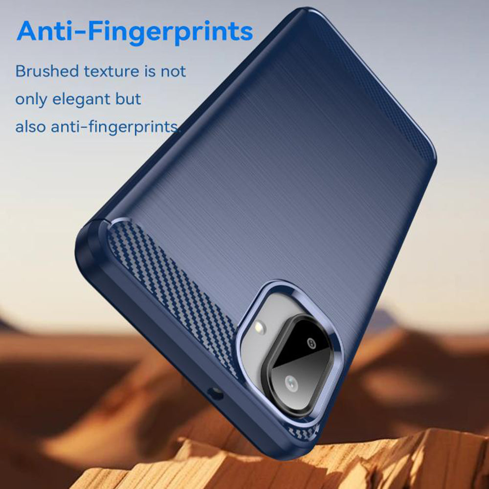 Husa de protectie Techsuit Carbon Silicone compatibil cu Samsung Galaxy A07 4G, Albastru