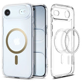 Husa de protectie Spigen Ultra Hybrid MagSafe (ACS10315) compatibil cu iPhone 17 Air, Transparent /Gold