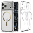 Husa de protectie Spigen Ultra Hybrid MagSafe (ACS10348) compatibil cu iPhone 17 Pro, Transparent /Gold