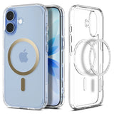 Husa de protectie Spigen Ultra Hybrid MagSafe (ACS10382) compatibil cu iPhone 17, Transparent /Gold