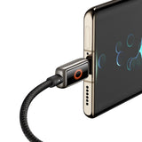 Cablu Mcdodo (CA-6650), with Breathing Light LED Display, USB-C to USB-A, Auto Power Off, 6A, 1.2m, Negru