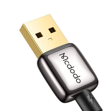 Cablu Mcdodo (CA-6650), with Breathing Light LED Display, USB-C to USB-A, Auto Power Off, 6A, 1.2m, Negru