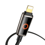 Cablu Mcdodo (CA-6670), with Breathing Light LED Display, USB-C to Lightning, Auto Power Off, 36W, 1.2m, Negru