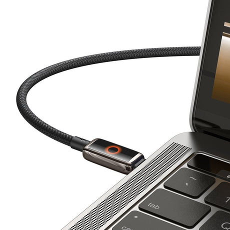 Cablu Mcdodo (CA-6680), with Breathing Light LED Display, USB-C to USB-C, Auto Power Off, 100W, 1.2m, Negru