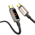 Cablu Mcdodo (CA-6681), with Breathing Light LED Display, USB-C to USB-C, Auto Power Off, 100W, 1.2m, Auriu Desert