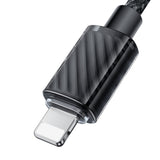 Cablu Mcdodo (CA-3640), USB to Lightning, Transparent Design, 3A, 1.2m, Negru