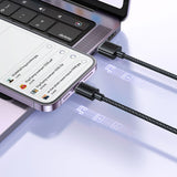 Cablu Mcdodo (CA-3640), USB to Lightning, Transparent Design, 3A, 1.2m, Negru