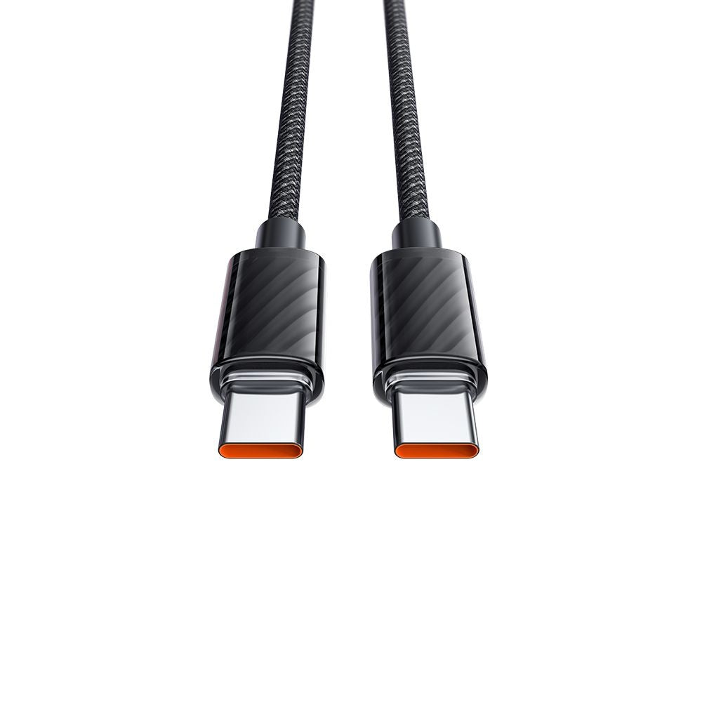 Cablu Mcdodo (CA-3670), Type-C to Type-C, Transparent Design, 100W, 5A, 1.2m, Negru