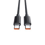 Cablu Mcdodo (CA-3670), Type-C to Type-C, Transparent Design, 100W, 5A, 1.2m, Negru
