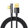 Cablu Mcdodo (CA-3380), USB-C to USB-A, 90 Degree Design, 6A, Transparent Design, 1.2m, Negru
