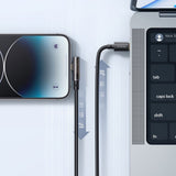Cablu Mcdodo (CA-3390), USB-C to Lightning, 90 Degree Design, 36W, Transparent Design, 1.2m, Negru