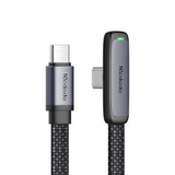 Cablu Mcdodo (CA-3360), USB-C to USB-C, 90 Degree Design, 65W, LED Indicator, 1.2m, Negru