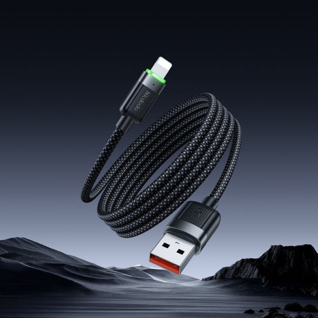 Cablu Mcdodo Self-Winding Series (CA-6000), USB-A to Lightning, 3A, 1.2m, Negru