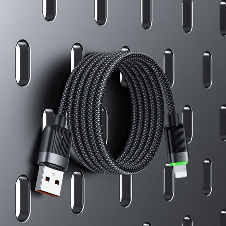 Cablu Mcdodo Self-Winding Series (CA-6000), USB-A to Lightning, 3A, 1.2m, Negru