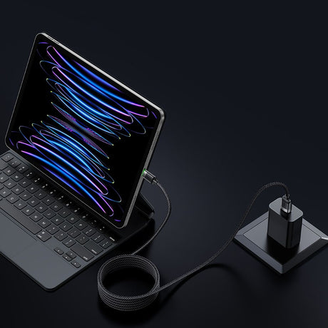 Cablu Mcdodo Self-Winding Series (CA-6000), USB-A to Lightning, 3A, 1.2m, Negru