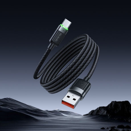 Cablu Mcdodo Self-Winding Series (CA-5650), USB-A to USB-C, 6A, 1.2m, Negru