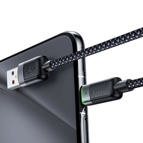 Cablu Mcdodo Self-Winding Series (CA-5650), USB-A to USB-C, 6A, 1.2m, Negru