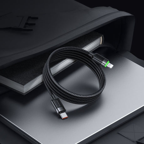 Cablu Mcdodo Self-Winding Series (CA-2010), USB-C to Lightning, 36W, 1.2m, Negru
