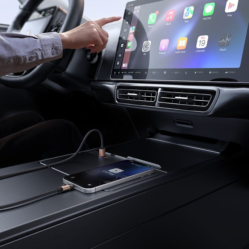 Cablu Mcdodo (CA-6911), with Charging Light, USB-A to Lightning, Transparent Cable, 3A, 1.2m, Auriu Desert