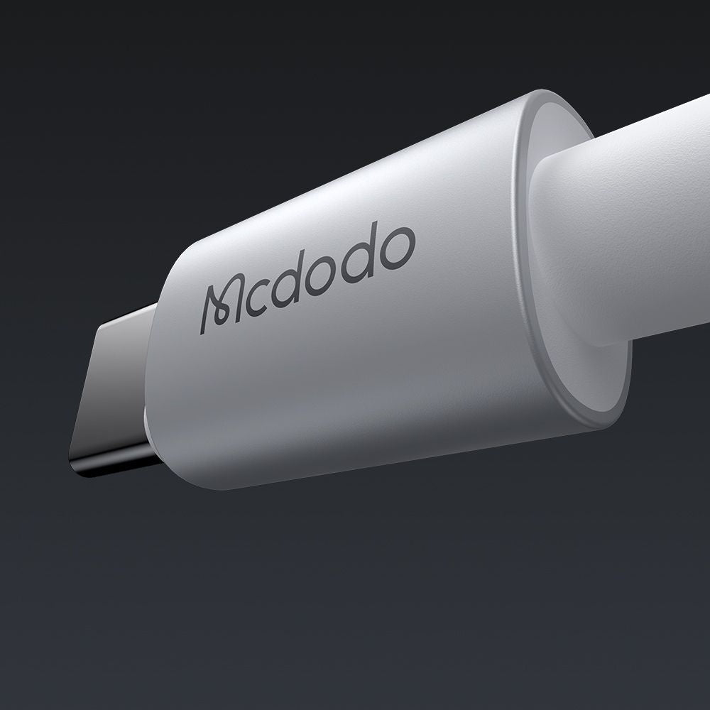 Cablu Mcdodo (CA-6942), with Charging Light, USB-C to Lightning, Transparent Cable, 36W, 1.2m, Alb