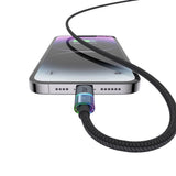 Cablu Mcdodo (CA-8170), with Colorful Lights, USB-A to Lightning, 3A, 1.2m, Negru