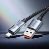 Cablu Mcdodo (CA-8170), with Colorful Lights, USB-A to Lightning, 3A, 1.2m, Negru