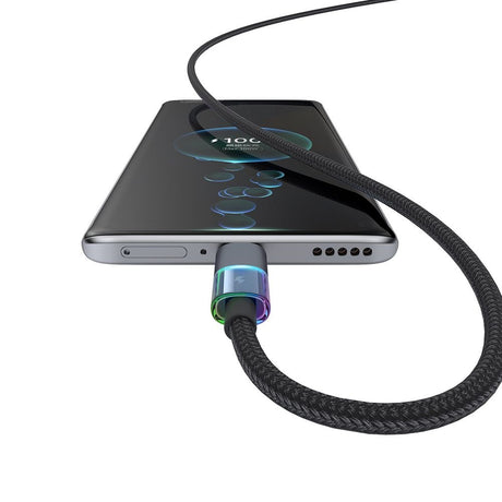 Cablu Mcdodo (CA-8180), with 7 Colorful Lights, USB-A to USB-C, 6A, 1.2m, Negru