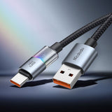Cablu Mcdodo (CA-8180), with 7 Colorful Lights, USB-A to USB-C, 6A, 1.2m, Negru