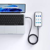 Cablu Mcdodo (CA-8200), with 7 Colorful Lights, USB-C to USB-C, 100W, 5A, 1.2m, Negru