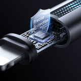 Cablu Mcdodo (CA-5710), with Breathing Light, USB-C to Lightning, 36W, 3A, 1.2m, Negru