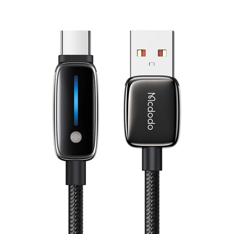 Cablu Mcdodo (CA-0020), with Auto Brightness Adjustment, USB-A to USB-C, 6A, 1.2m, Negru