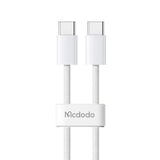 Cablu Mcdodo (CA-5690), USB-C to USB-C, PD Fast Charging, 3A, 60W, 480Mbps, 1m, Alb