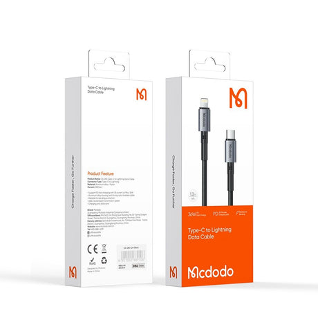 Cablu Mcdodo (CA-2850), Type-C to Lightning, PD Fast Charging, 3A, 36W, 1.2m, Negru