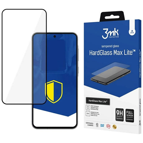 Folie de protectie 3mk HardGlass Max Lite Tempered compatibil cu Samsung Galaxy A36 5G / A56 5G, Negru