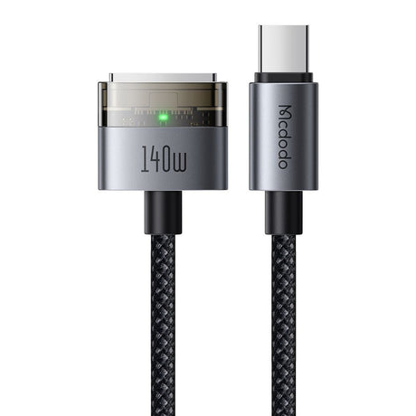 Cablu Mcdodo Magnetic (CA-2070), USB-C to MagSafe 3, 140W, LED Indicator, 2m, Negru