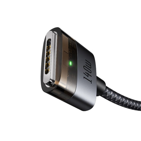 Cablu Mcdodo Magnetic (CA-2070), USB-C to MagSafe 3, 140W, LED Indicator, 2m, Negru